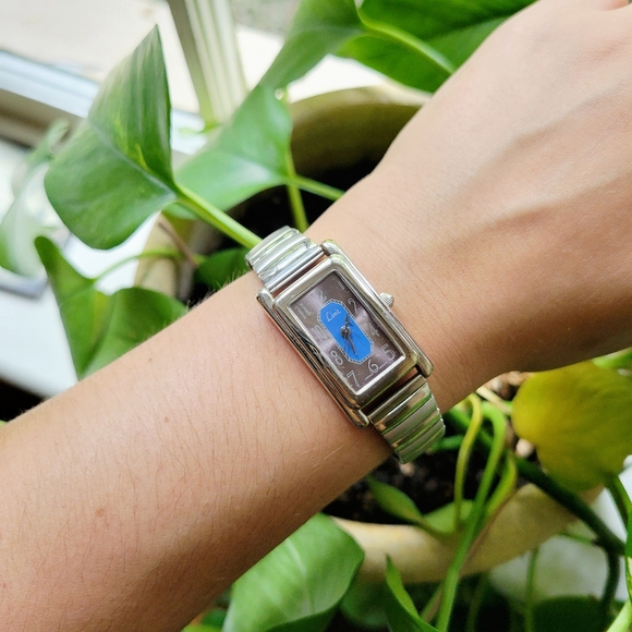 Vintage Limit Silver & Blue Stretch Watch - Picture 2 of 8